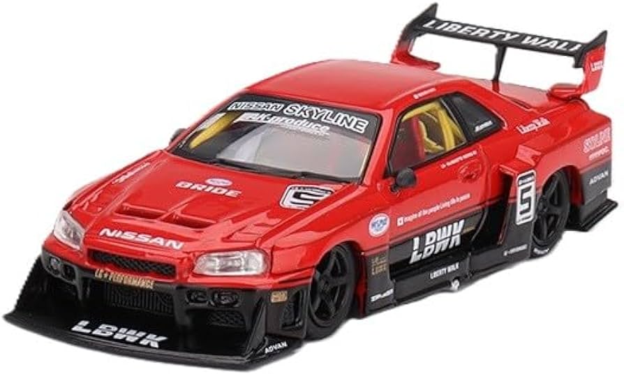 ミニカー Mini gt Nissan LB-ER34 super silhouette Mini GT 1:64 Nissan LB-ER34 Super Silhouette SKYLINE Black
